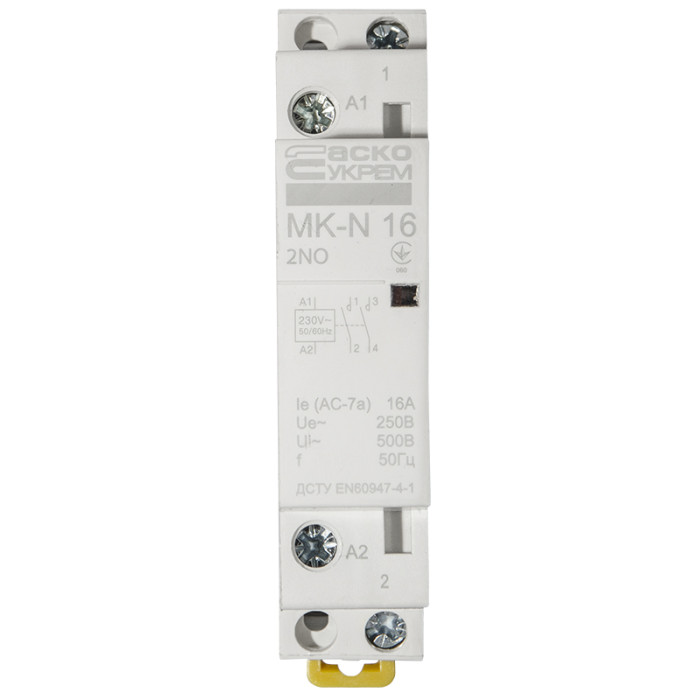 Модульний контактор MK-N 2P 16A 2NO 220V