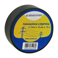 Стрічка ізоляційна 0,13мм*19мм/15м чорна