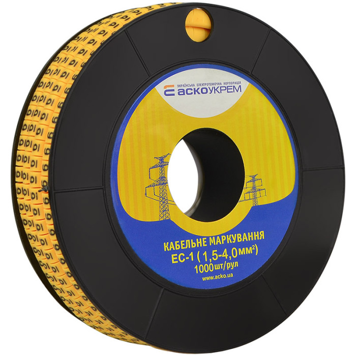 Маркування EC-1 1,5-4,0 кв.мм2  "6"