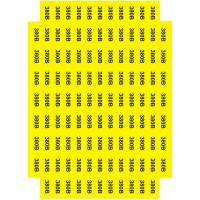 Наліпки "Знак "380 В" жовтий 45х22"