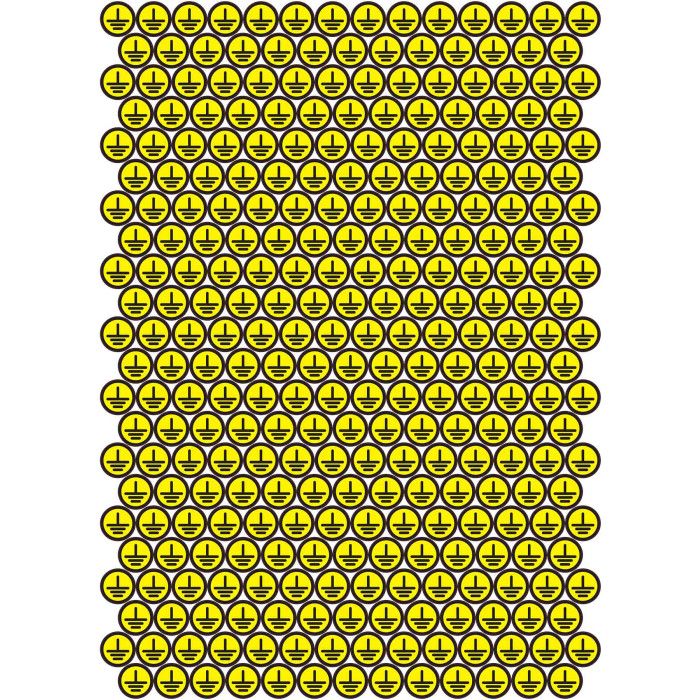 Наліпки "Знак "заземлення""
