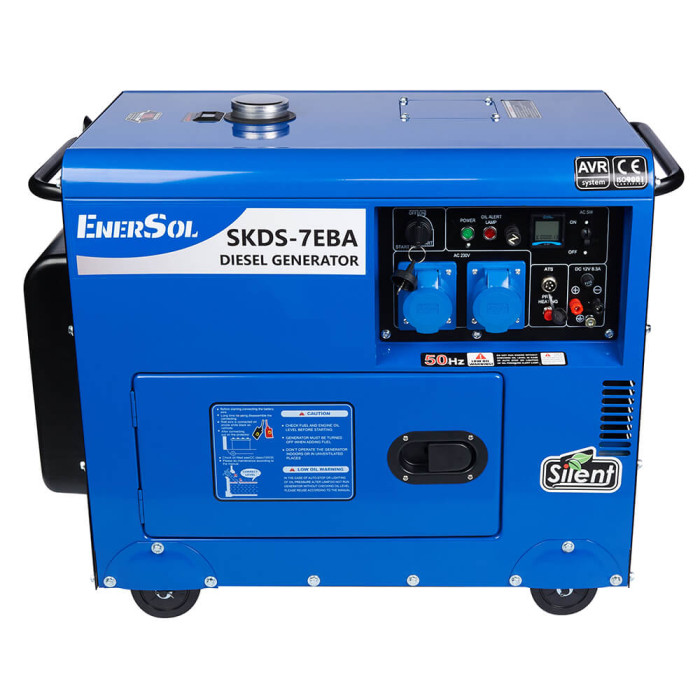 Генератор дизельний EnerSo 6,5кВт l SKDS-7EBA