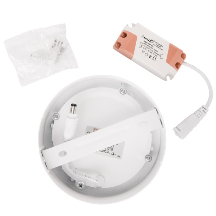 Світильник точковий накладний Євросвітло 6Вт коло LED-SR-120-6 4200К