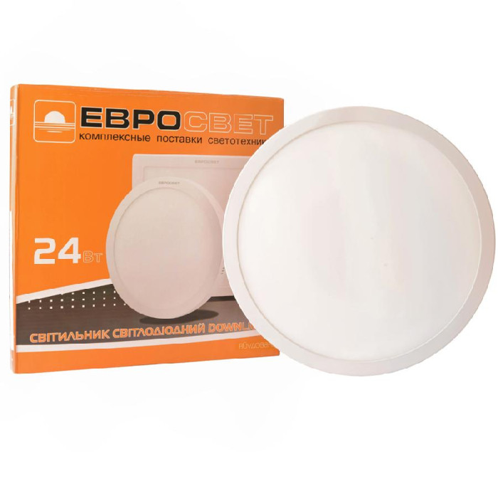 Світильник точковий врізний Євросвітло 24Вт коло LED-R-300-24 4200К