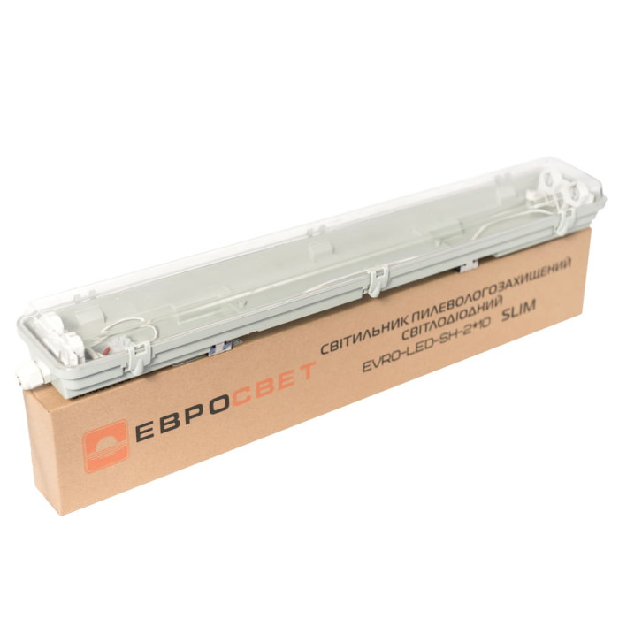 Світильник промисловий ЕВРОСВЕТ 2*600мм під лампу Т8 LED-SH-2*10 IP65 Slim