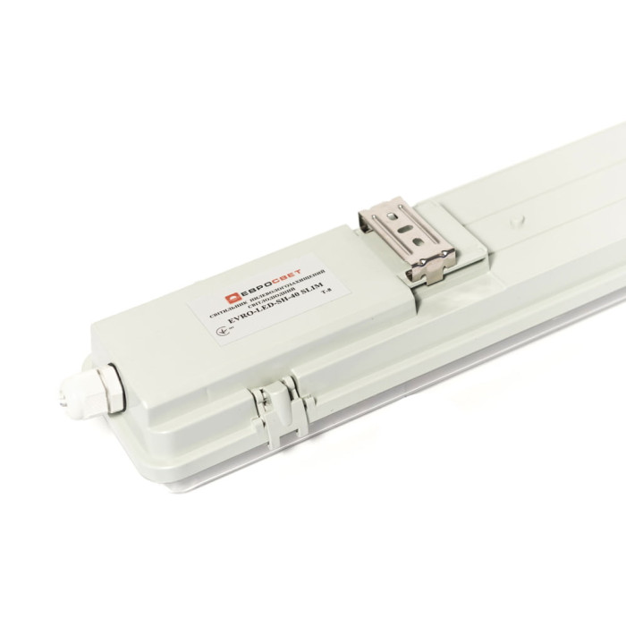 Світильник промисловий ЕВРОСВЕТ 2*1200мм під лампу Т8 LED-SH-40 IP65 Slim
