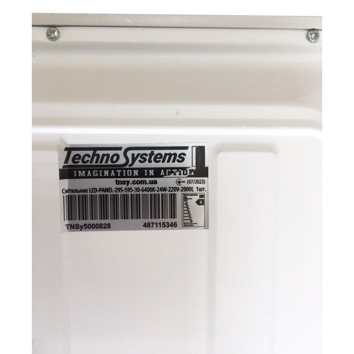 Світильник LED-PANEL-295*595-30-6400K-24W-220V-2000L Alum TNSy