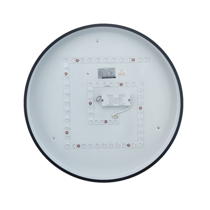 Світильник LED-PANEL-Round-D500-50-3000K/4000K/6500K-38W-220V-3800L XG-07-035 black TNSy