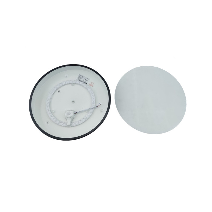 Світильник LED-PANEL-Round-D350-50-6500K-24W-220V-2400L XG-07-031 black TNSy