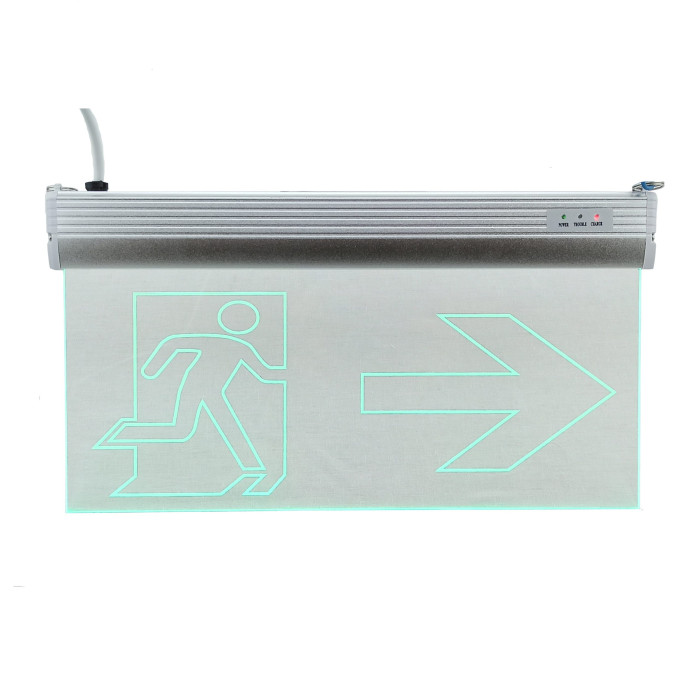Світильник евакуаційний, S503 ACRYLIC LED 3W GRAVING "Вказівник двері праворуч" TNSy