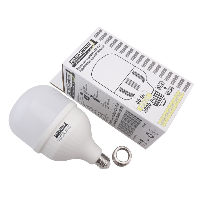 Лампа світлодіодна LED Bulb-T120-40W-E27-E40-220V-4000K-4200L GOLDEN ICCD