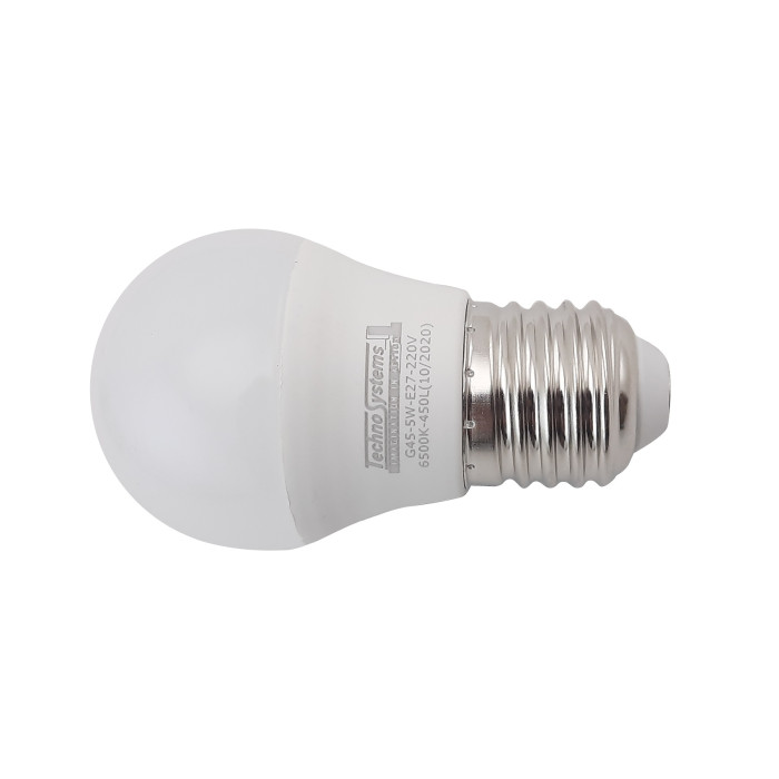 Лампа світлодіодна LED Bulb-G45-5W-E27-220V-6500K-450L ICCD TNSy
