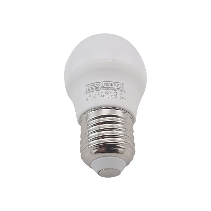 Лампа світлодіодна LED Bulb-G45-5W-E27-220V-6500K-450L ICCD TNSy