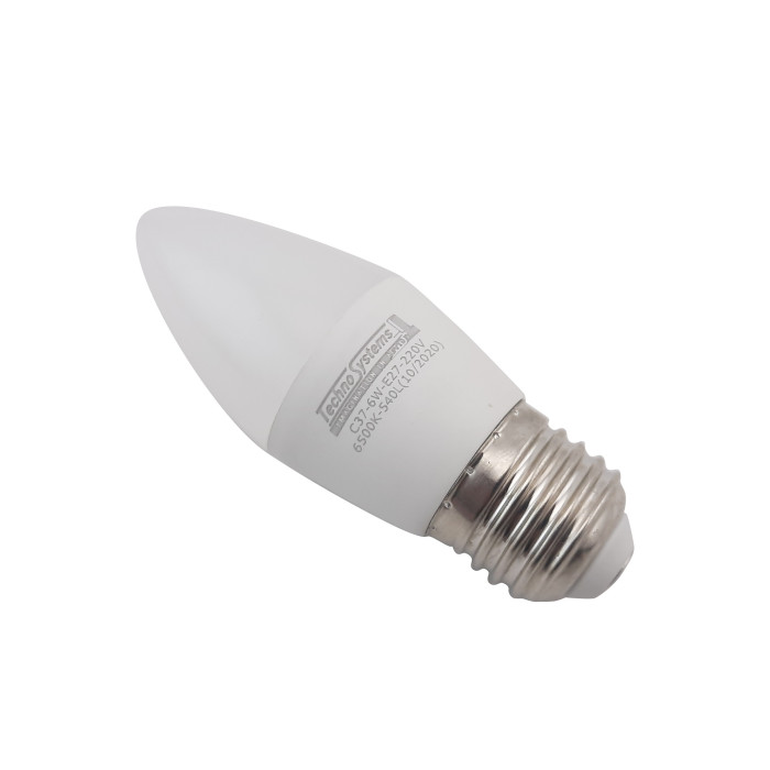 Світлодіодна лампа LED Bulb-C37-6W-E27-220V-6500K-630L GOLDEN TNSy