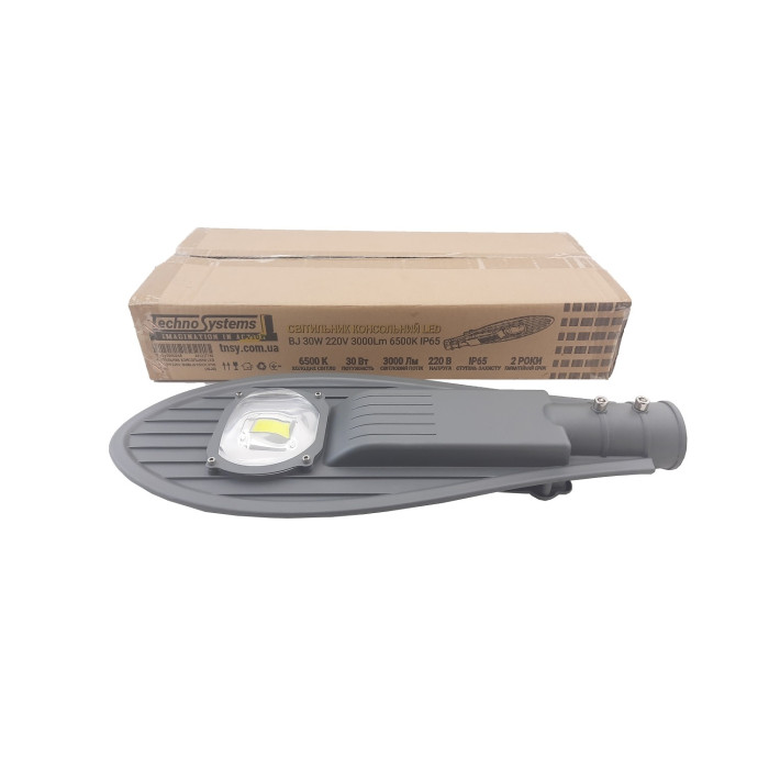 Світильник консольний LED BJ 30W 220V 3000Lm 6500K IP65 TNSy