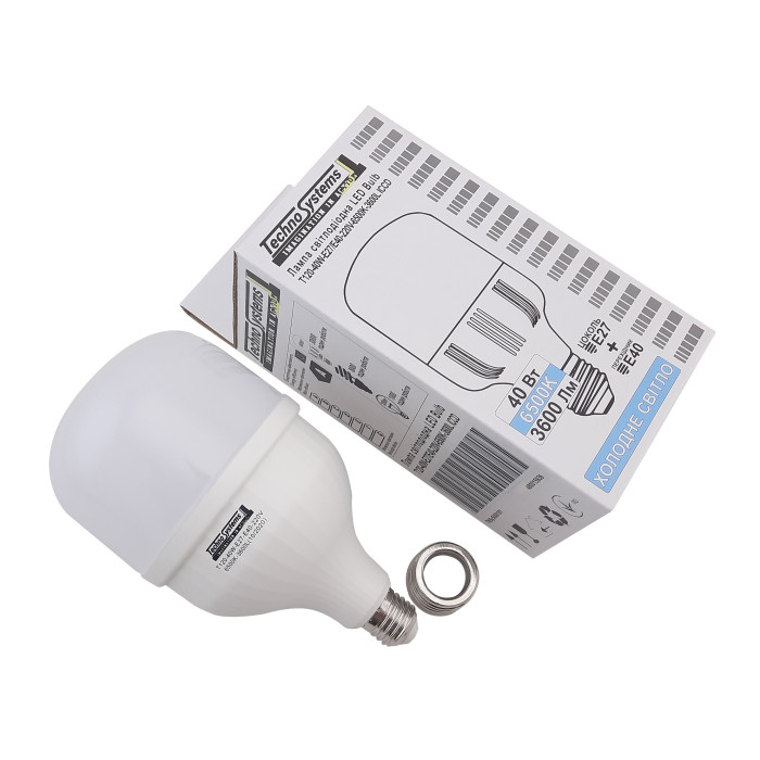 Лампа світлодіодна LED Bulb-T120-40W-E27-E40-220V-6500K-4200L GOLDEN TNSy