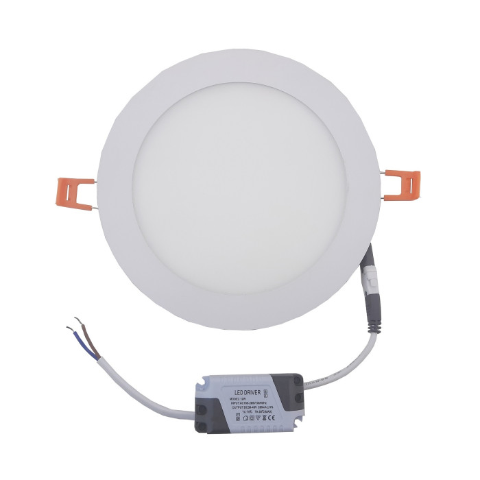 Світильник врізний LED Round Downlight 12W-220V-850L-4000K Alum TNSy