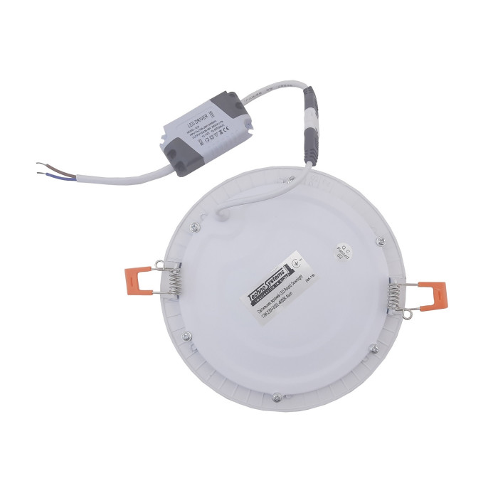 Світильник врізний LED Round Downlight 12W-220V-850L-4000K Alum TNSy