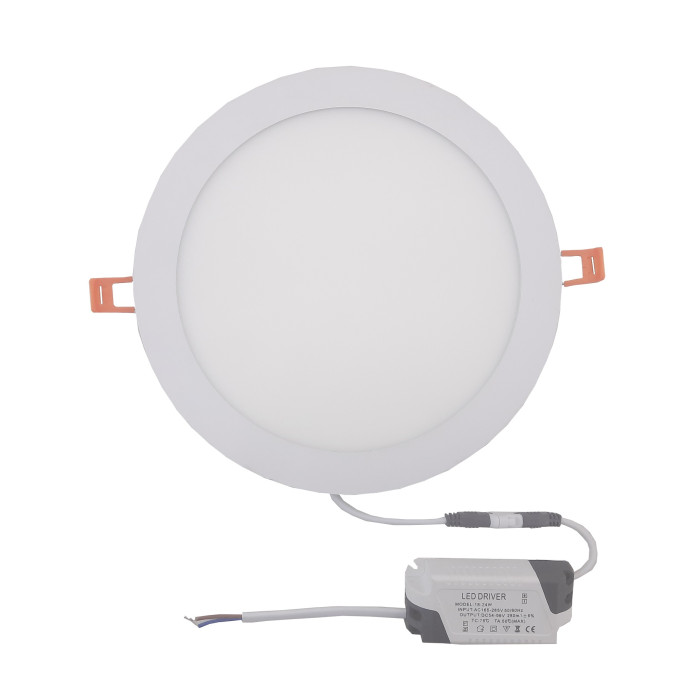 Светильник врезной LED Round Downlight 18W-220V-1300L-4000K Alum TNSy
