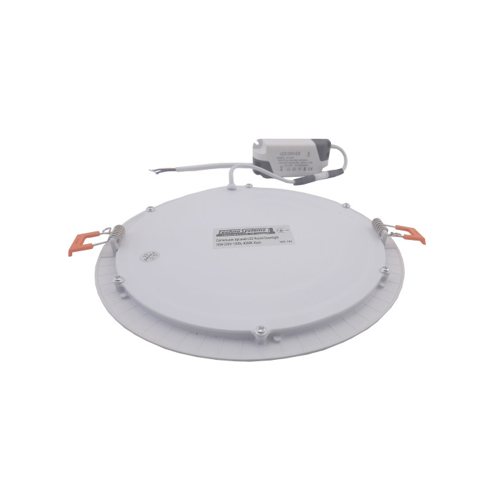 Светильник врезной LED Round Downlight 18W-220V-1300L-4000K Alum TNSy