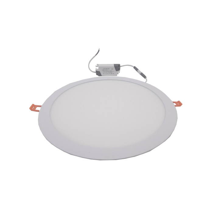 Світильник врізний LED Round Downlight 24W-220V-1700L-4000K Alum TNSy