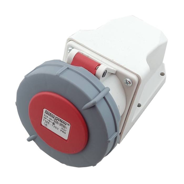 Розетка 1252 PRO стаціонарна 3Р+PЕ+N 32А 380В IP67 TNSy