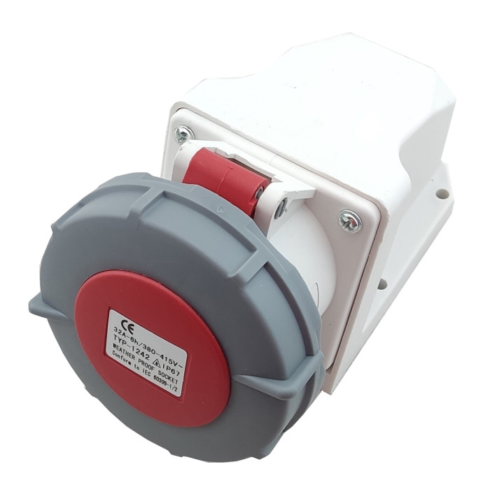 Розетка 1242 PRO стаціонарна 3Р+PЕ 32А 380В IP67 TNSy