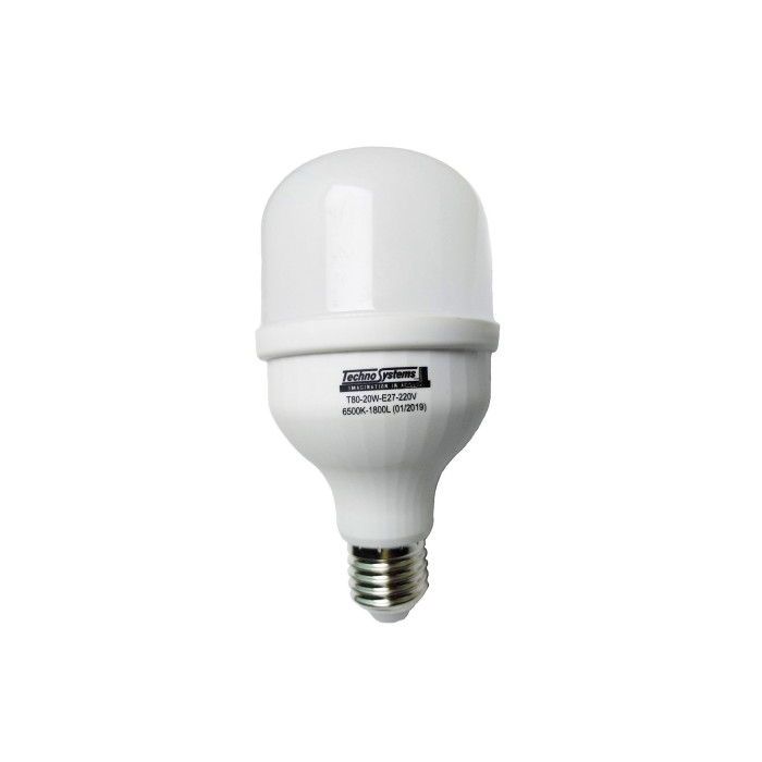 Лампа світлодіодна LED Bulb-T80-20W-E27-220V-6500K-2100L GOLDEN TNSy