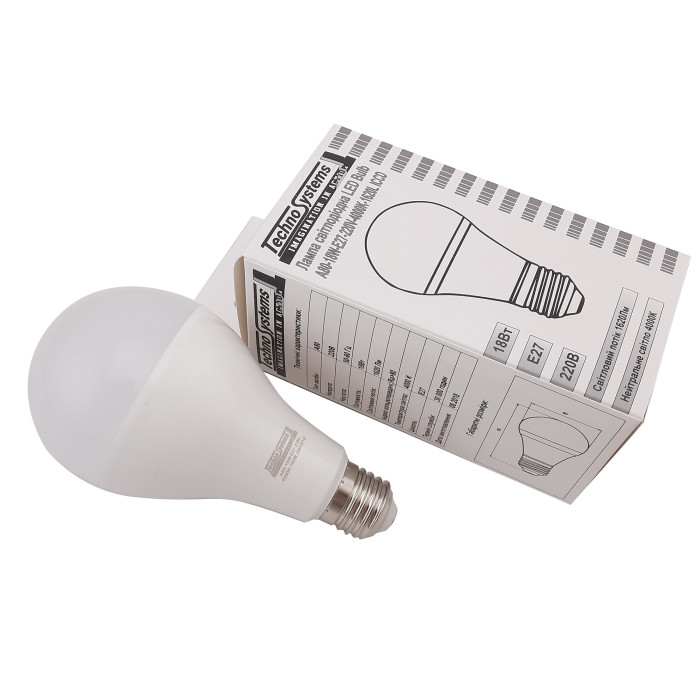 Лампа світлодіодна LED Bulb-A80-18W-E27-220V-4000K-1620L GOLDEN TNSy