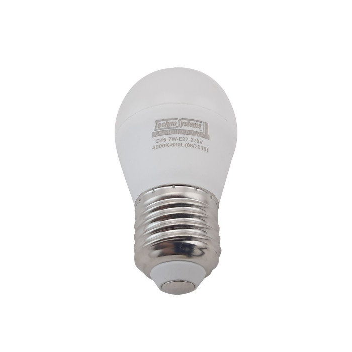 Лампа світлодіодна LED Bulb-G45-7W-E27-220V-4000K-740L GOLDEN TNSy