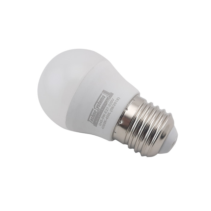 Лампа світлодіодна LED Bulb-G45-5W-E27-220V-4000K-530L GOLDEN TNSy