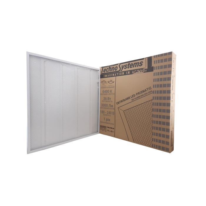 Світильник LED-PRISMATIC-595-19-4000K-36W-220V-3000L TNSy